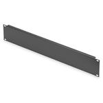 19" zaslepovací panel, 2U, černý