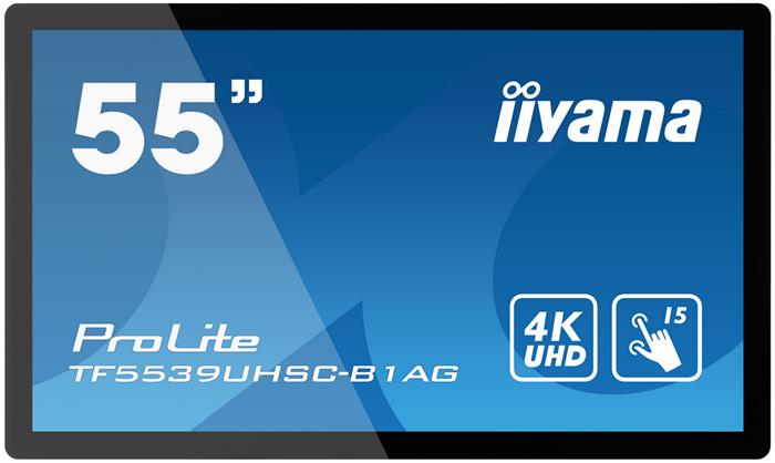 55" iiyama TF5539UHSC-W1AG:IPS, 4K,500cd/m2, 24/7