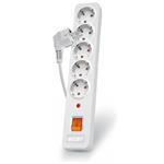Acar X5 přepěťová ochrana, 5 zásuvek, 3m kabel, bílá