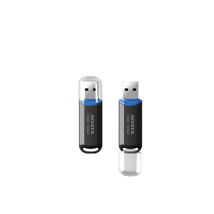 ADATA C906 64GB flash disk, USB 2.0, černý