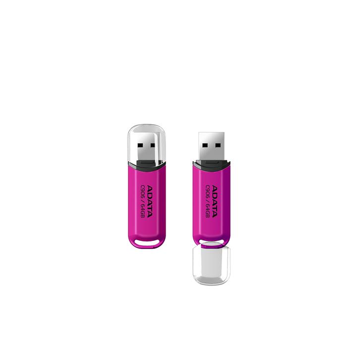 ADATA C906 64GB flash disk, USB 2.0, růžový
