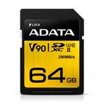 ADATA Premier ONE 64GB SDXC karta, UHS-II U3, 290R/260W