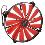 AIREN RedWingsGiantExtreme 200mm ventilátor, 850rpm, 3-pin, červené LED