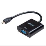 AKASA převodník z micro HDMI(M) na VGA, 15cm
