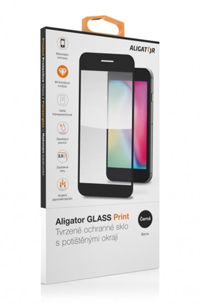 Aligator ochranné sklo PRINT Xiaomi Redmi 13 černá