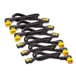 APC Power Cord Kit, ( 6ea) , 10A, 100-230V, C13 to C14 (pravoúhlý)  1,8m