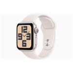 Apple Watch SE (2024) 40mm Hvězdně bílý hliník s hvězdně bílým sportovním řemínkem M/L