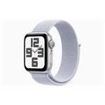 Apple Watch SE (2024) 40mm Stříbrný hliník s oblačně modrým provlékacím řemínkem
