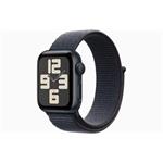 Apple Watch SE (2024) 40mm Temně inkoustový hliník s inkoustově fialovým provlékacím řemínkem