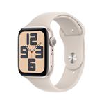 Apple Watch SE GPS 44mm hvězdně bílé hliníkové pouzdro s hvězdně bílým sportovním řemínkem - M/L