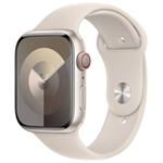 Apple Watch Series 9 Cellular 45mm Hvězdně bílý hliník s hvězdně bílým sportovním řemínkem S/M
