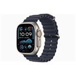 Apple Watch Ultra 2 (2024) 49mm Přírodní titan s námořnicky modrým oceánským řemínkem