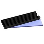 AXAGON hliníkový pasivní chladič pro M.2 SSD / CLR-M2L6 / 2280 / výška chladiče 6mm