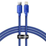 Baseus CAJY000203 Crystal Shine Series Datový Kabel USB-C - Lightning 20W 1,2m Blue