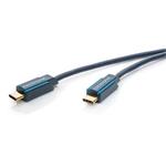 ClickTronic HQ OFC Kabel USB 3.0 konektor C/male - USB 3.0  C/male, modrý, 1m