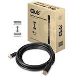 Club3D propojovací DisplayPort 1.4 kabel, 4m, černý