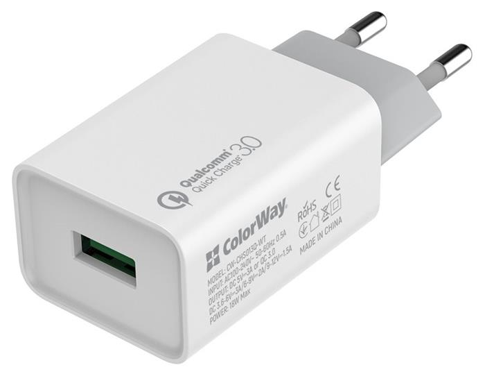 Colorway 18W USB nabíječka, 1x USB, Quick Charge 3.0