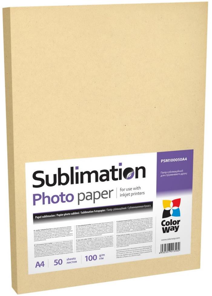 COLORWAY fotopapír/ Sublimační/ 100g/m2, A4/ 50 kusů