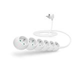 CONNECT IT prodlužovací kabel 230 V, 6 zásuvek, 2 m, bez vypínače (bílý)