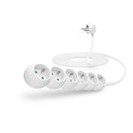 CONNECT IT prodlužovací kabel 230 V, 6 zásuvek, 5 m, bez vypínače (bílý)