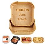 Cosori Papírové formy pro horkovzdušné fritézy 100ks (20cm - 4.5-6L)