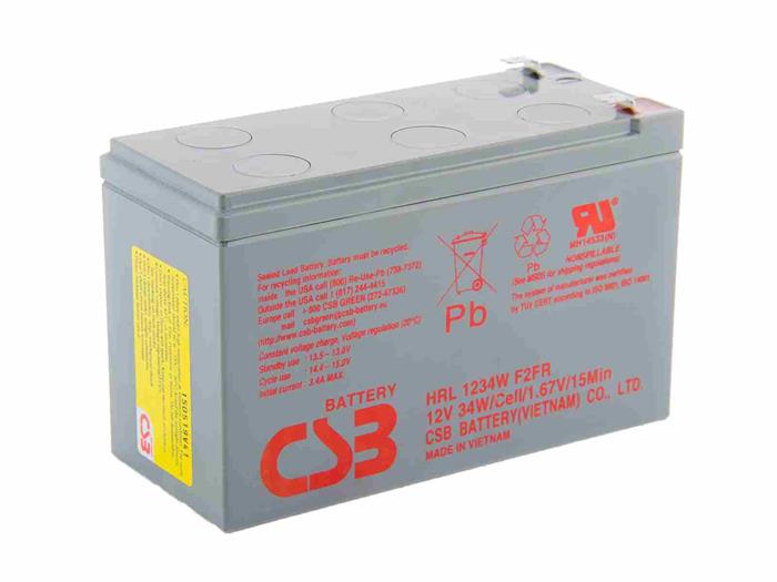 CSB baterie 12V 9Ah F2 HighRate LongLife 12 let (HRL 1234W)