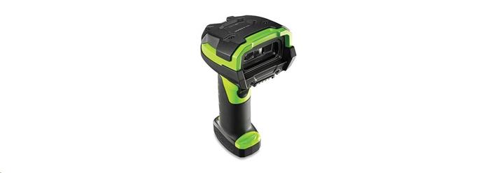 Čtečka Zebra LI3608-ER, 1D, rozšířený rozsah snímání, multi-IF, sada (USB), černo zelená