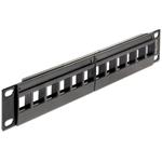 Delock 10" Keystone Patch Panel 12 Portů