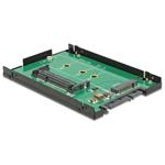 Delock 2.5” Konverter SATA 22 Pin > 1 x M.2 / 1 x CFast