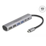 Delock 6 portový rozbočovač USB se 4 x zásuvkami USB Typu-A a se 2 x zásuvkami USB Type-C