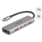 Delock Hub USB-C 10 Gbps se 2 porty USB + 2 porty USB-C a PD 95W