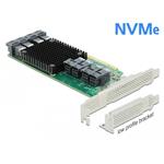 Delock interní řadič pro U.2 disky, 8x SFF-8643, LP, PCIe-x16