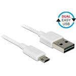 Delock kabel EASY-USB 2.0 Type-A samec > EASY-USB 2.0 Type Micro-B samec bílý 2 m