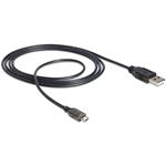 Delock micro USB kabel s LED statusem nabíjení, 1.5m