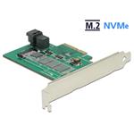Delock PCI Express Card -> 1x M.2 PCIe NVMe + 1x SFF-8643 NVMe, LP