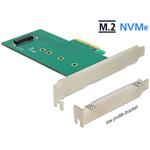 Delock PCIe redukce na 1x internal NVMe M.2 Key M 110mm, LP