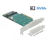 Delock PCIe rozvětvení na 2x M.2 (PCIe), LP, PCIe-x8
