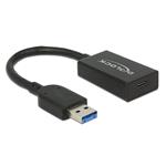 Delock Převodník USB 3.1 Gen 2 Typ-A samec > USB Type-C samice aktivní černý 15 cm