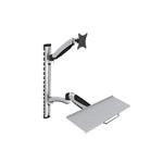 Digitus držák na monitor a klávesnici do 69cm (27"), flexibilní, 8kg