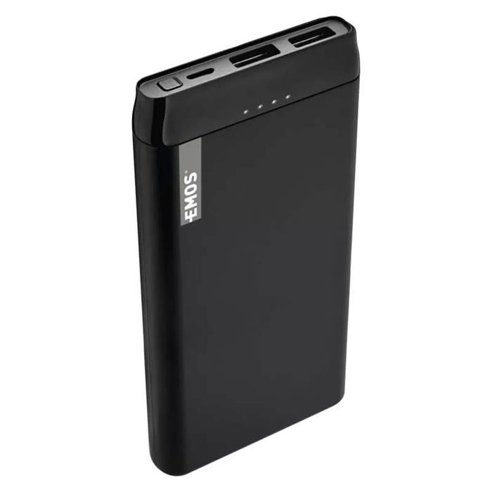 Emos Powerbank ALPHA 10S, 10000 mAh, USB-C, 2.1A, černá