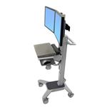 ERGOTRON Neo-Flex Dual WideView WorkSpace, pojízdný multifunkční vozík, uchycení pro dva monitory