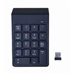 Gembird Numerická klávesnice KPD-W-02, USB, bezdrátová, černá