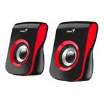 Genius SP-Q180 Red, stereo reprosoustava k PC, 2x3W, USB napájení, černo-červená
