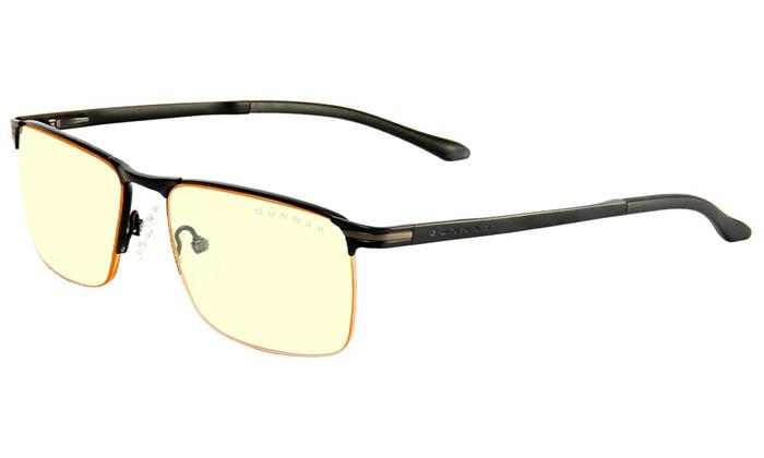 GUNNAR kancelářske/herní brýle MARIN ONYX * jantarová skla * BLF 65 * GUNNAR focus