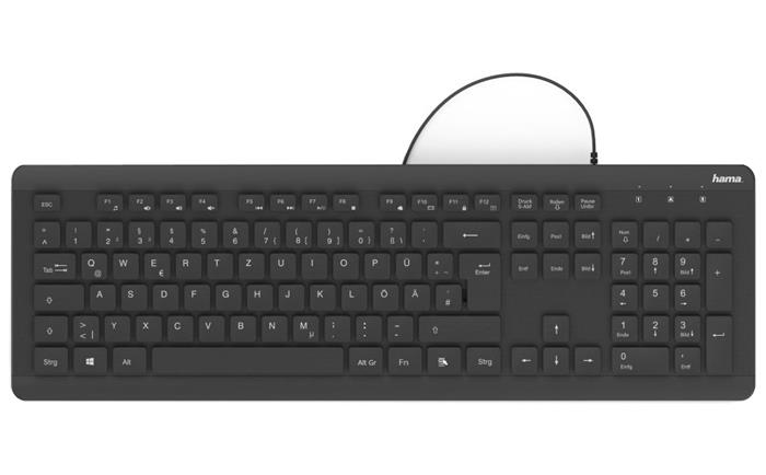HAMA KC-600, klávesnice, USB, CZ, černá