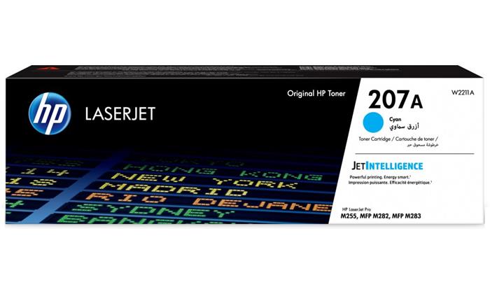 HP toner 207A (Cyan, 1250str) pro HP Color LaserJet Pro M255/MFP M282/ M283