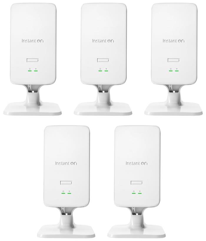 HPE Aruba Networking Instant On Access Point Dual Radio 2x2 Wi-Fi 6 (RW) AP22D 5 PACK