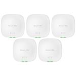 HPE Aruba Networking Instant On Access Point Dual Radio Tri Band 2x2 Wi-Fi 6E 5Pack + 5 Mount Brackets AP32 (RW)