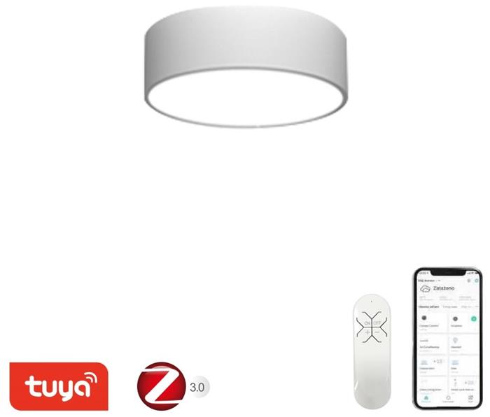 IMMAX NEO RONDATE SLIM SMART stropní svítidlo 25 x 7cm 18W Zigbee 3.0, TUYA, bílé