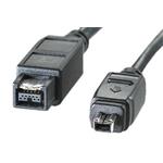 Kabel Firewire 1394a - 1394b, (4/9), 1.8m černý